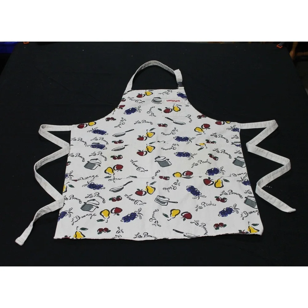 Circulon 100% Cotton Kitchen Apron Fruit Cookware Print Adjustable Chef Cooking